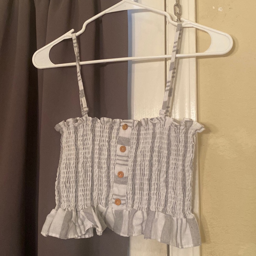 Cropped beach tank